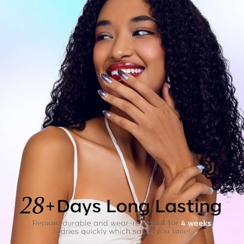 modelones Chameleon Gel Nail Polish Set- 6 Colors Winter Aurora Shimmer Glitter Gel Polish Kit Blue Green Purple Nail Gel Polish Thanksgiving Soak Off LED Nail Lamp Nail Art Gel Kit DIY Salon Gift