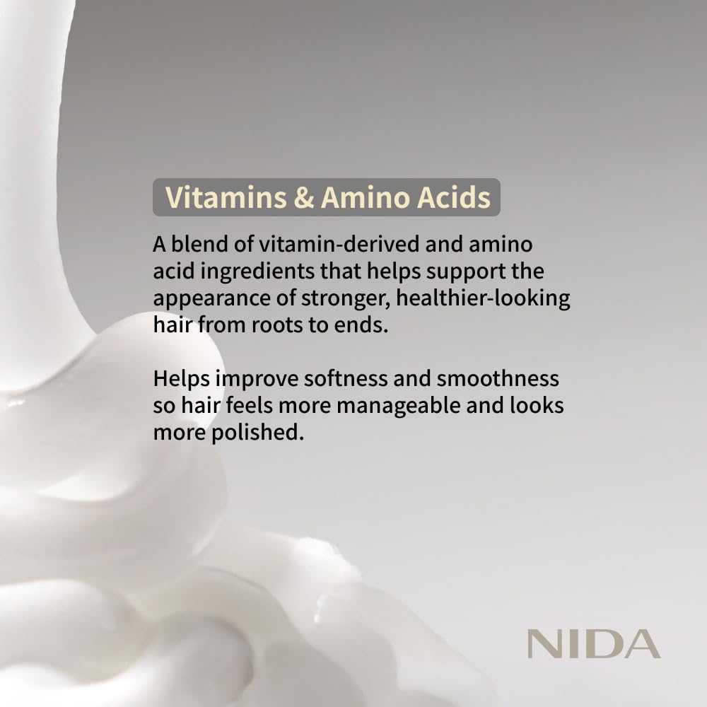 NIDA Ultimate Hair-Thickening & Root-Fortifying Conditioner | Leaves Hair Feeling Soft & Shine, Strengthens & Nourishes All Hair Types | 8.5 fl. oz., 250ml