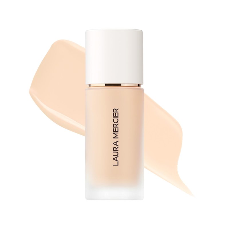 Laura Mercier Real Flawless Weightless Perfecting Waterproof Liquid Foundation: Medium-Buildable Coverage, 12 HR Fade-Proof Wear, Natural Finish, Hydrating, Long Lasting, Non-Comedogenic, Silk