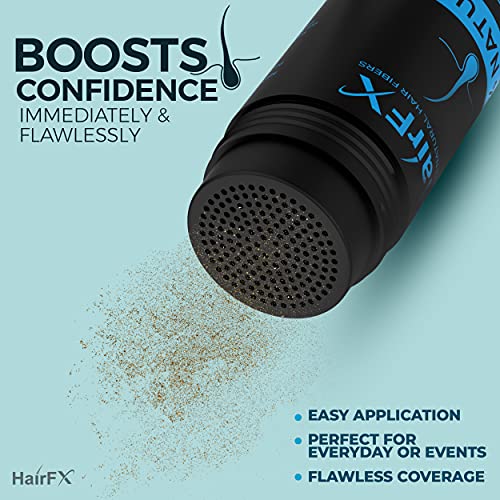 Hair Fibers for Thinning Hair (DARK BROWN) Undetectable & Natural - Giant 28g Bottle ? Hair Thickener + Instant Thicker Fuller Hair - Completely Conceals Hair Loss in 15 Seconds for Women & Men