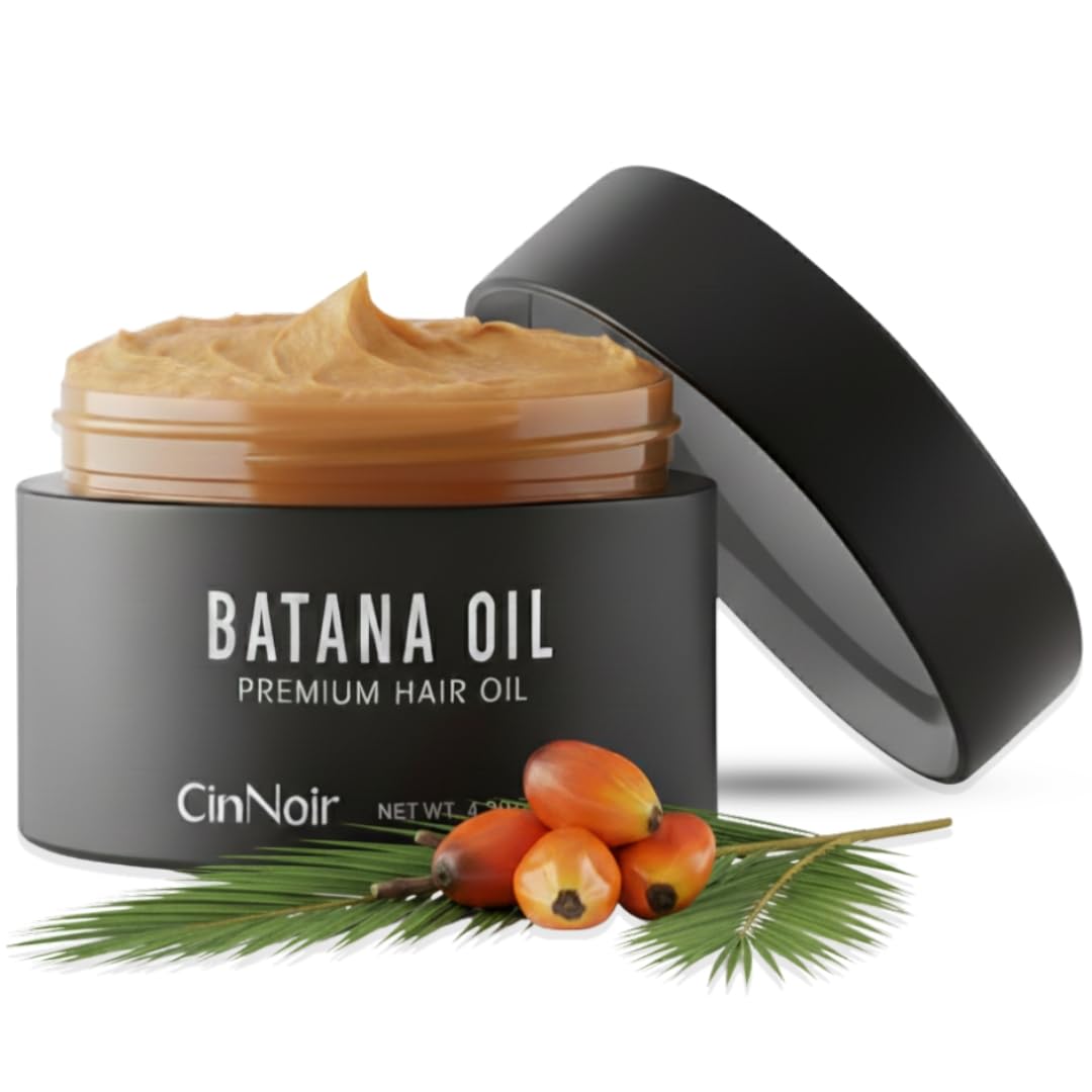 Dr Sebi Batana Oil for Hair Growth - 100% Raw Batana Oil, Organic & Natural, Cold-Pressed Sourced from Honduras, For Thicker & Stronger Hair, 4.23 oz for Men and Women