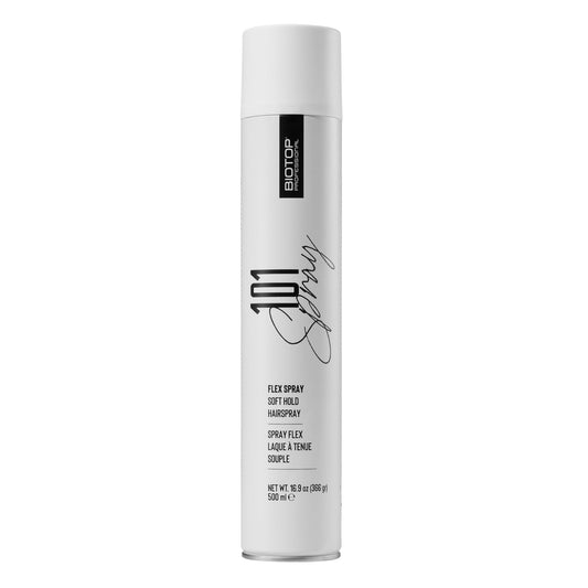 Biotop Professional 101 Flexible Hold Hairspray for Women - Enhances Shine and Tames Frizz & Fly-Aways - Buildable Volume & Texture - Flexible, Touchable Finish Without Stiffness (16.9 oz)
