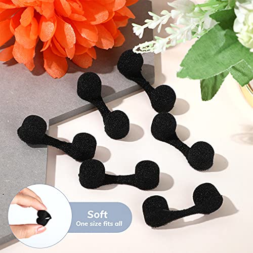 Tondiamo 100 Pieces Nose Plug Filter Disposable Nose Filter Sponge for Women Men Sunless Spray Tanning Outdoor Dust Construction Areas(Black)