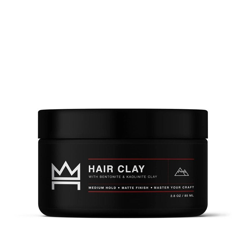 Hair Craft Co. Clay Pomade - Shine-Free Matte Finish for Medium Hold | 2oz, Stylist Approved for Textured Styles