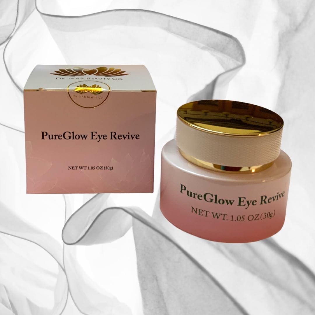 Dr. NAR Beauty Co PureGlow Eye Revive Cream, 1.05 oz, Luxury Skincare Treatment