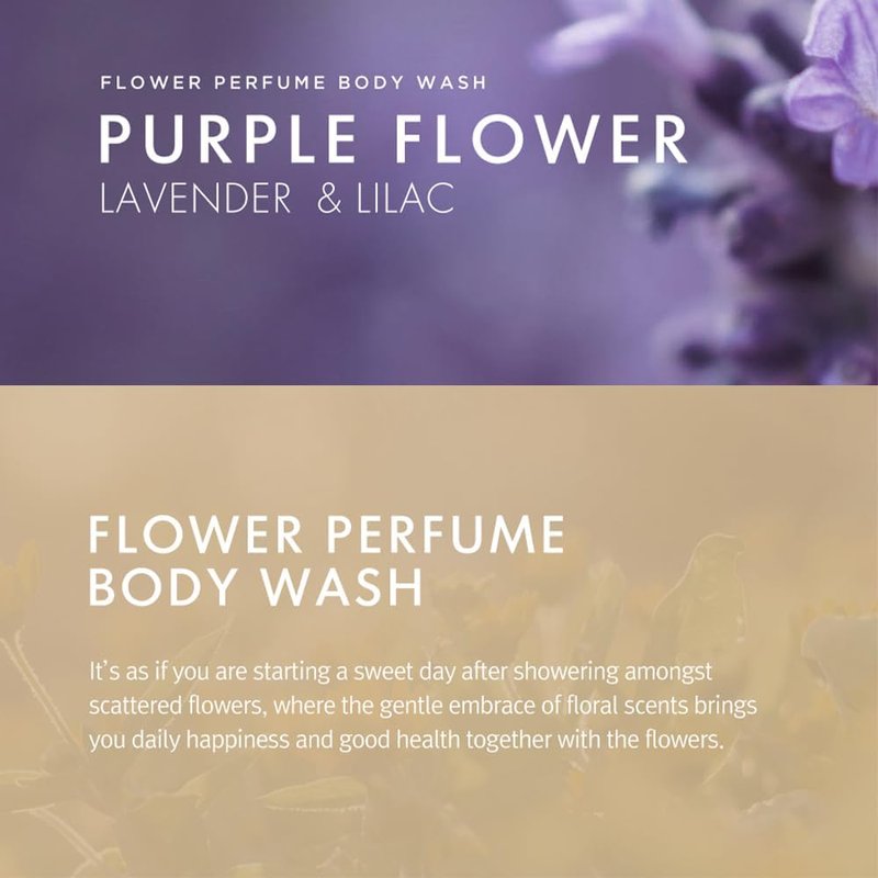 SHOWERMATE Flower Perfume Body Wash 40.57 fl oz / 1.2 L (Purple - Lavender & Lilac)