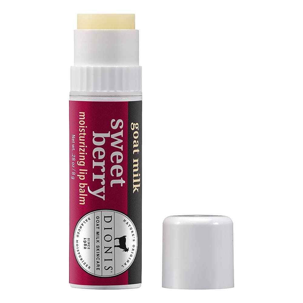Dionis - Goat Milk Skincare Sweet Berry Scented Lip Balm 3 Piece Set (0.28 oz) - Made in the USA - Cruelty-free and Paraben-free