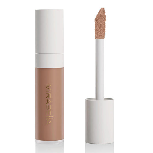Mirabella Invincible For All Perfecting Under Eye Concealer Full Coverage - Hydrating Makeup Concealer for Dark Circles, Fine Lines & Wrinkles w/Hyaluronic Acid - Tan T160