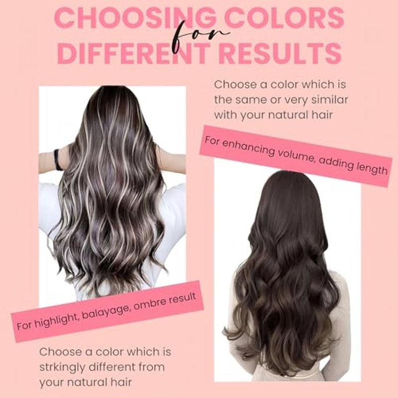 Clip in Extensions Real Human Hair 7pcs, Natural and Seamless 90g (Golden Blonde to Light Blonde, 14 inch)
