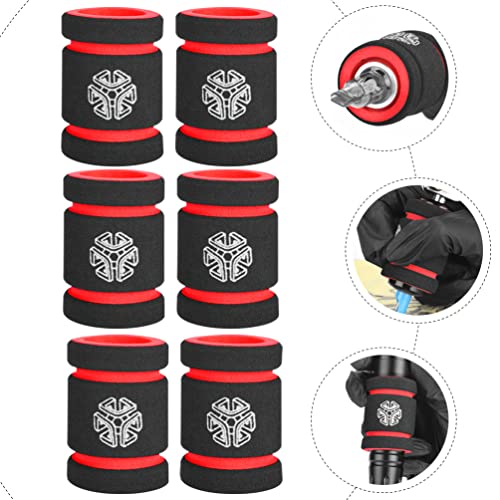 COHEALI 10pcs Tattoo Grip Foam Tube Grips Pen Covers Machine Sleeve Accessories for Tattooing Red