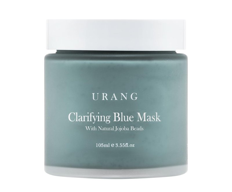 URANG Clarifying Blue Mask - Natural Exfoliating Clay Face Mask for Clear Skin | 3.55 Oz