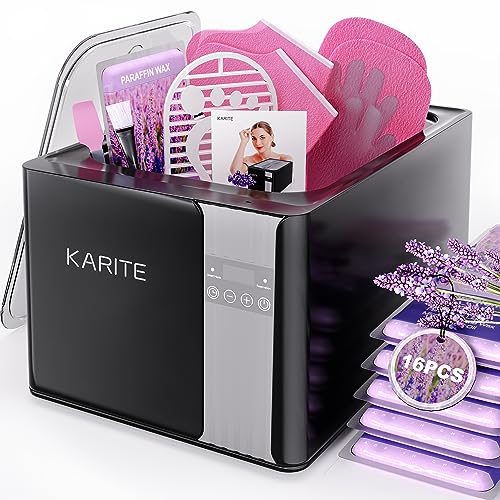 KARITE Paraffin Wax Machine for Hands and Feet, 9000ml Paraffin Wax Bath with Auto-Timer, Smart Mode, Precision Temperature Control, Paraffin Wax Warmer Kit with 16PCs Refills