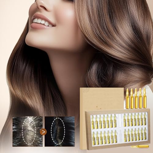 Stem Cell Complete Hair Growth Cycle Solution 2.0, Stem Cell & Multi-peptides Serum Ampoules for HairGrowth, Deep Repair for Thicker and Fuller Hair