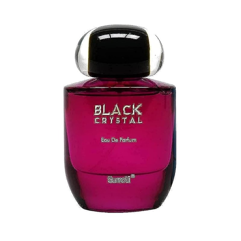 Surrati Black Crystal Arabian Perfumes For Women - Eau de Parfum Spray 100ML (3.4 OZ), Exotic Womens Perfume With Vanilla, Blasamic & Oriental Notes - Long Lasting Perfume For All Day Freshness