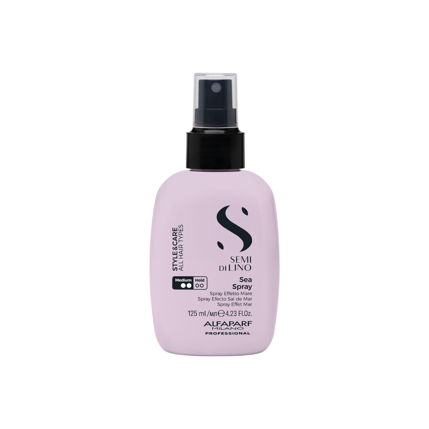 ALFAPARF MILANO Semi di Lino Style Sea Salt Spray - Texturizing Hair Spray for Women & Men - Heat Protectant - Natural, Lightweight Finish - Medium Hold (4.23 fl oz)