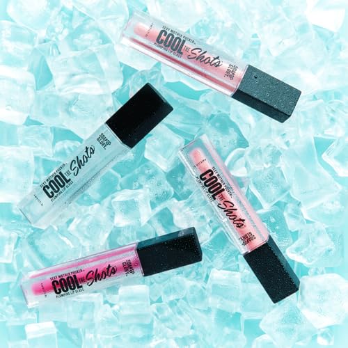 Soap & Glory SMP Cool The Shots Plumping Lip Gloss - Hydrating & Cooling Lip Plumper - Infused with Menthol & Vitamin E - High Shine, Glossy Finish - Vegan & Cruelty-Free - Nude Edition (4ml)