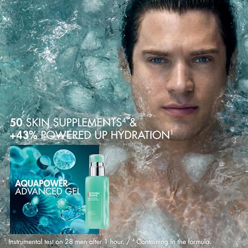 Aquapower Advanced Gel, Men's Gel Face Moisturizer That Hydrates And Strengthens Skin, Fresh And Fast-Absorbing Water-Gel Formula