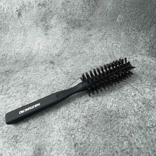 Boar Bristle Round Brush for Pro [ Made in Japan ] Small Round Boar Briste Hair Brush for Professional Salon