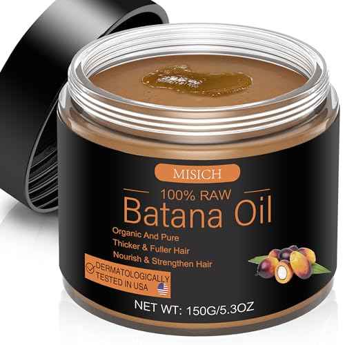 Raw Batana Oil for Hair Growth, 100% Natural Pure Dr. Sebi Botana Oil from Honduras, Unrefined Organic for Prevent Hair Loss, Enhances Thickness for Men & Women 5.3 oz