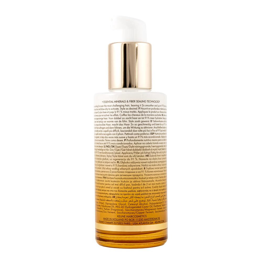 KEUNE Care Lumi Coat Supreme Cream, Moisturizing & Shine-Enhancing Treatment for All Hair Types, 6.8 Fl Oz