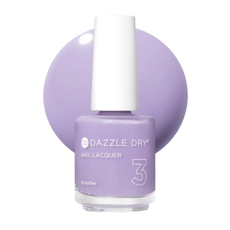 Dazzle Dry Nail Lacquer (Step 3) - Week in Provence - A cool lavender. Full coverage cream. (0.5 fl oz)