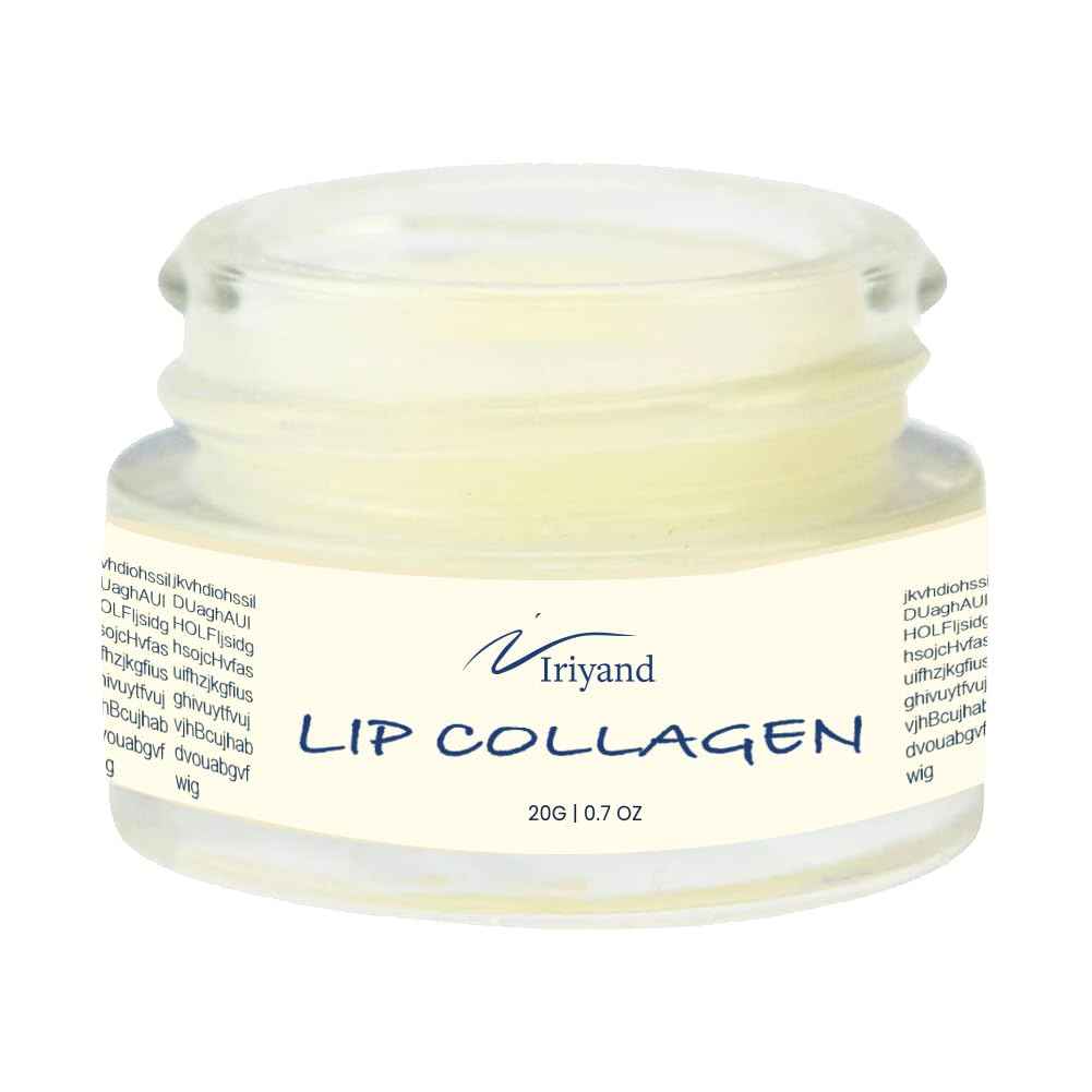 Deep Collagen Lip Sleeping Mask: Lip Mask for lip plump with Hyaluronic Acid - Overnight Butter Balm - Moisturizer for Very Dry Lips 15g