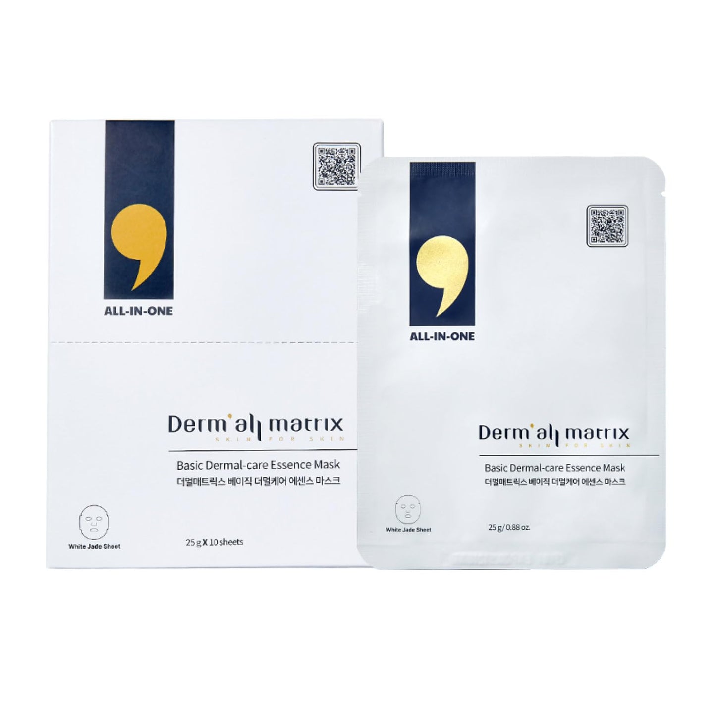 Dermal-Care Essence Mask - Moisturizing & Soothing All-in-One | 25g x 10 Sheets