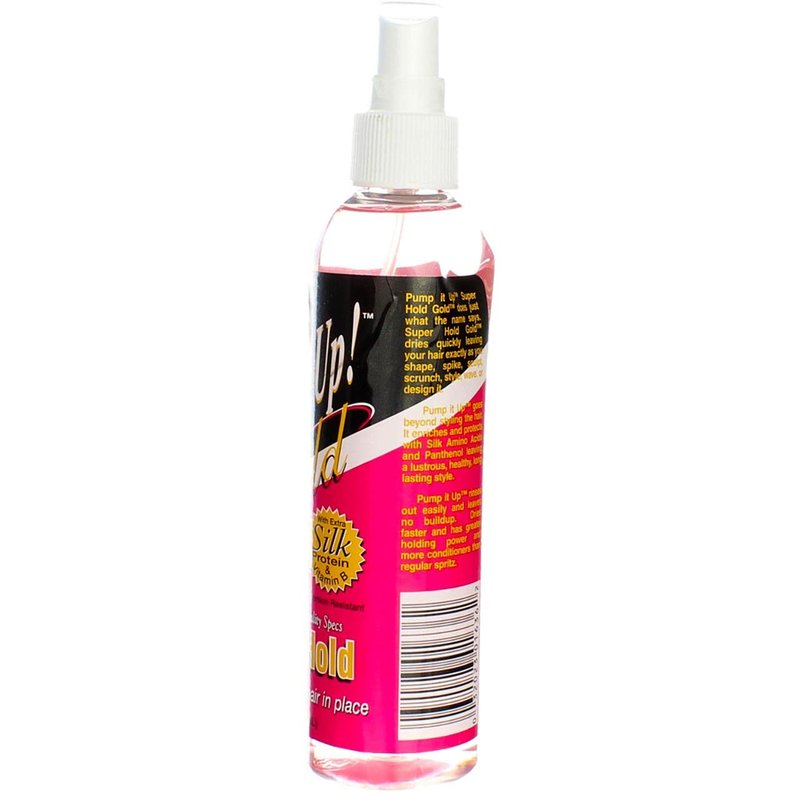 Bronner Brothers Pump It Up Spritz Gold Super Hold, 8 oz (Pack of 5)