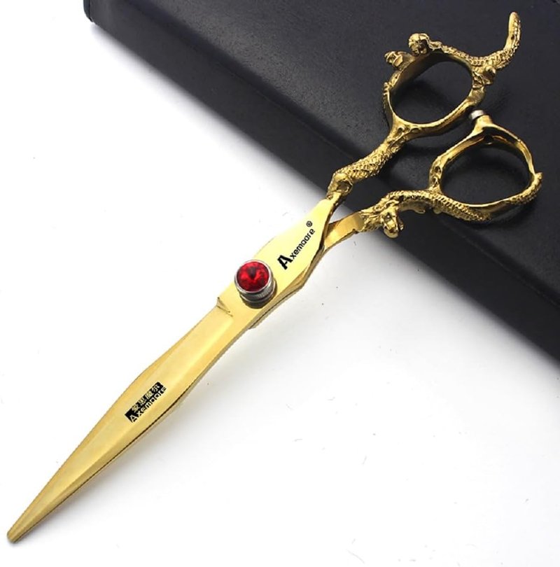 Professional Hair Cutting Scissors - 6" & 7" Japan 440C Stainless Steel | Gold Finish