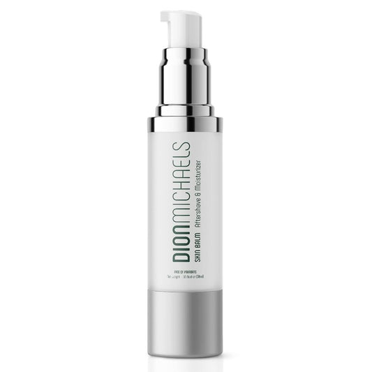Dion Michaels 2-in-1 Aftershave Balm and Face Moisturizer for Men - Soothing Post Shave Cream & Moisturizer with Aloe, Argan Oil, Oats, Shea Butter - After Shave Balm for Men - Mens Aftershave, 1oz