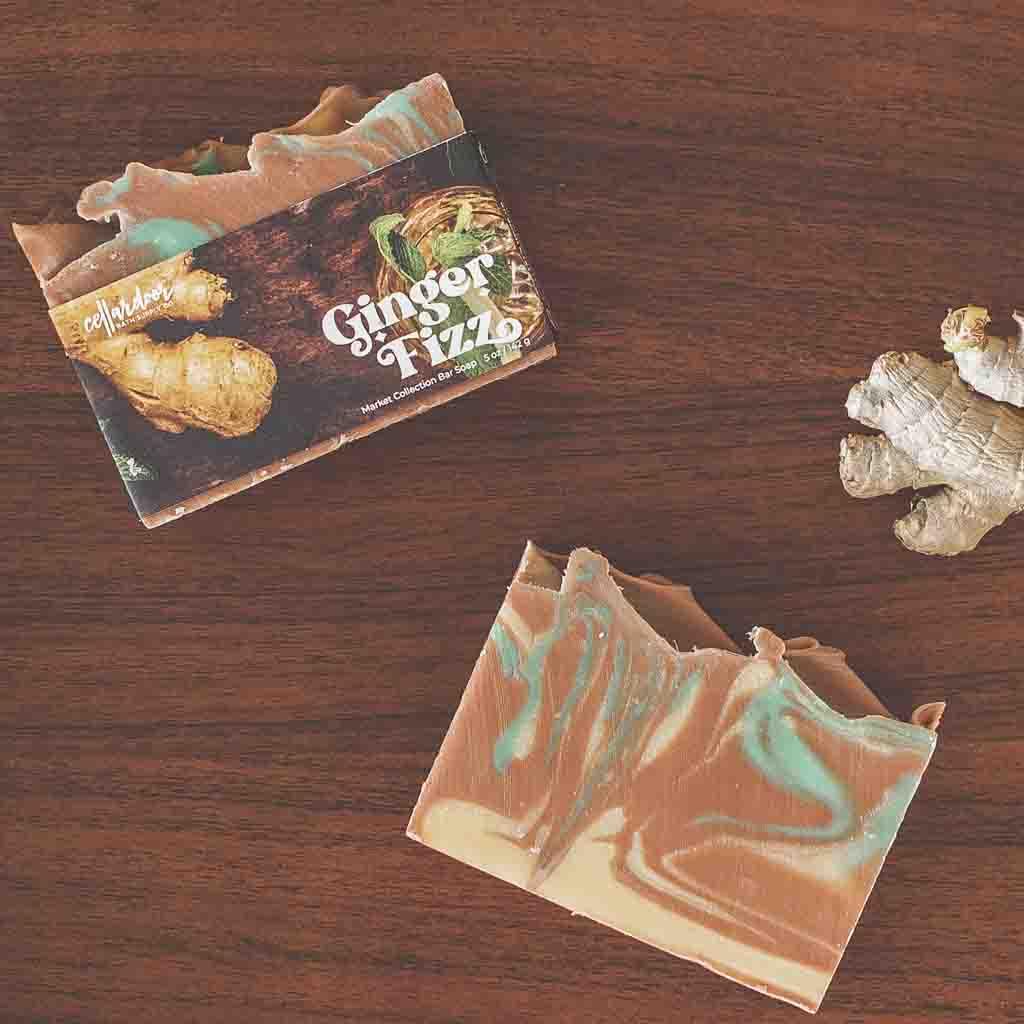 Cellar Door Bath Supply Co. Bar Soap, 3 Bar Variety Pack - Oat Milk & Honey, Ginger Fizz, Satsuma Guava