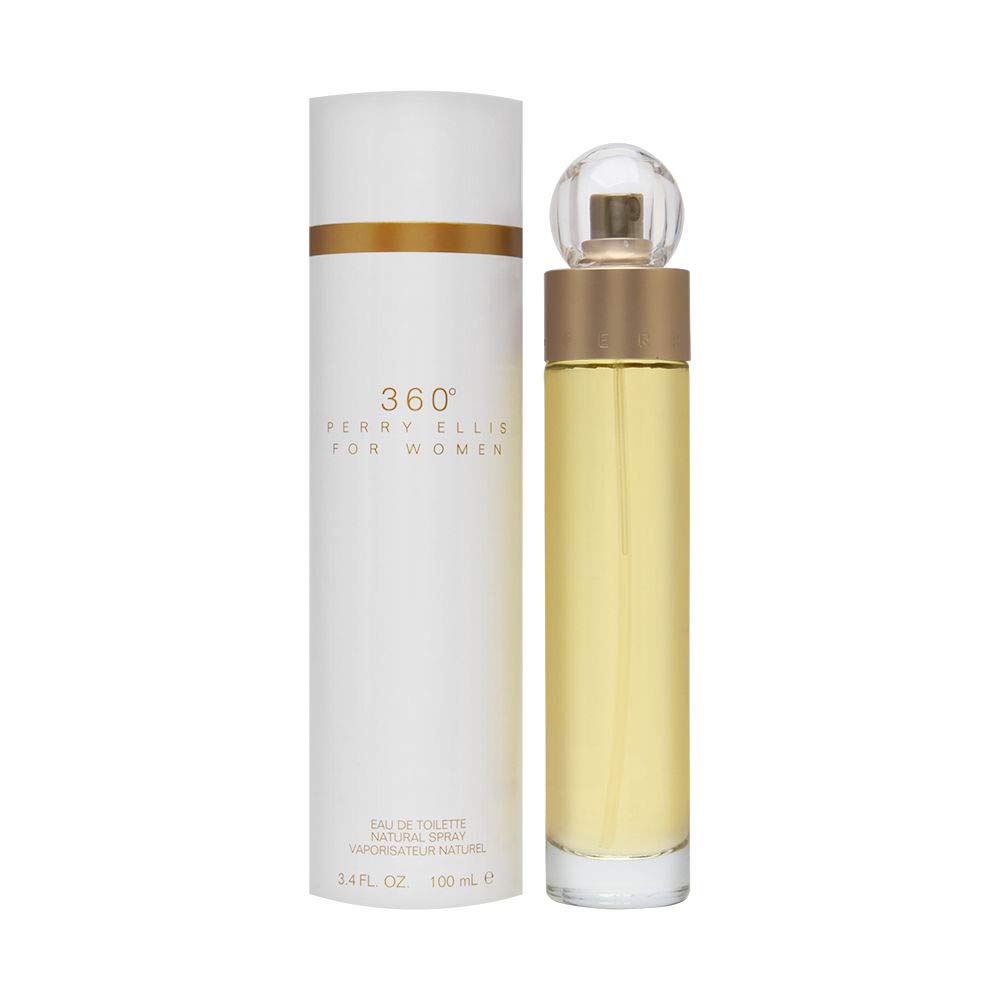 Perry Ellis 360 Degrees Eau de Toilette Spray for Women - 3.4 oz Fragrance