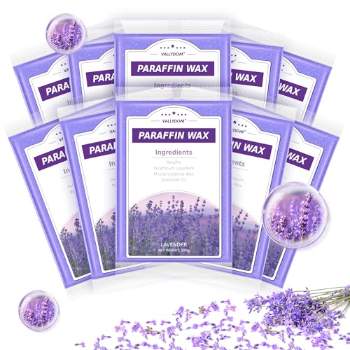 Paraffin Wax Refills, 10 Pack 200g Lavender Scented Paraffin Wax Blocks for Paraffin Bath, Paraffin Wax Machine Refills for Hand Feet Dry Skin,Rrelieves muscle fatigue, Hydration and nourish