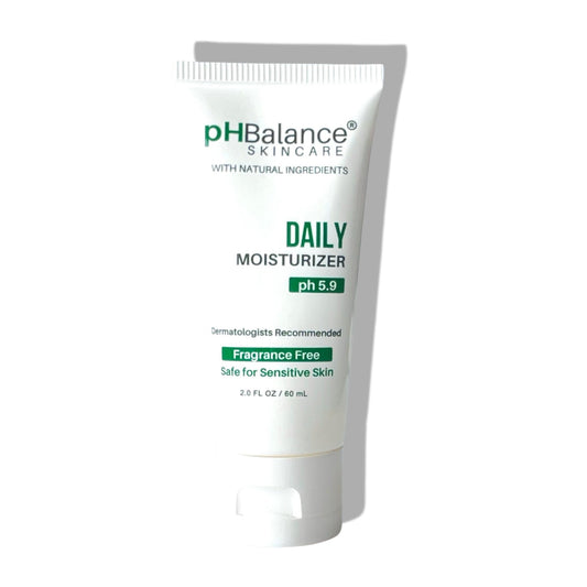 pH Balance Skincare Daily Moisturizer Rejuvenating Cream Moisturizer - Woman Face & Body Lotion For Dry Skin, Itchy Compromised & Sensitive - All Natural No Fragrance, Cruelty Oil & Paraben Free 2oz