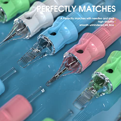 Dragonhawk S6 Tattoo Pen Kit, Rotary Tattoo Machine Coreless Motor Power by Mcore-C1, Tattoo Cartridges Needles Supply Kits for General Artists