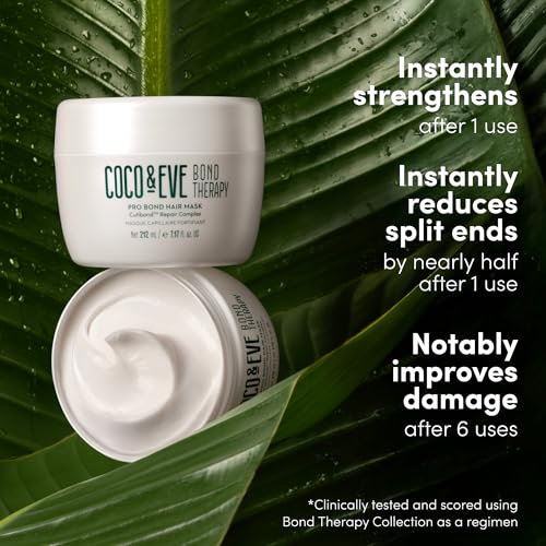 Coco & Eve Bond Therapy Pro Bond Hair Mask. Strengthening Bond-Building Treatment with Cutibond¢â Repair Complex. Nourishes, Hydrates, Reduces Breakage for Damaged Chemically Treated Hair (7.17 fl oz)