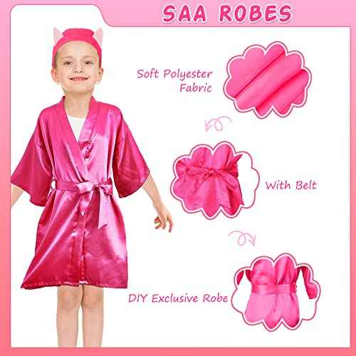 20 Pcs Spa Party Supplies Include Kimono Robe Spa Headband Disposable Foam Pedicure Slippers Mask Washbasin for Salon Pedicure Washing Shower, Size 10