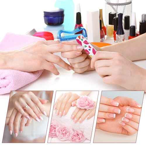 Sumind 100 Pack Nail Files Double Sided Emery Boards Manicure Tools Professional Nail File and Buffers for Women(3.54 x 0.79 x 0.16 Inch)