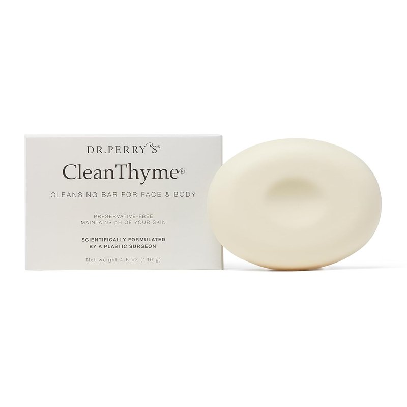 Dr. Perry's CleanThyme Cleansing Bar - All-Natural Face & Body Soap | 4.6 Oz