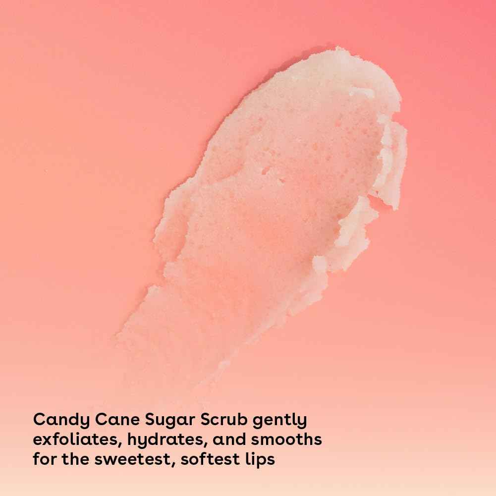 eos Holiday Lip Treatment Gift Set- Candy Cane Swirl Lip Scrub & 24H Moisture Super Balm, Limited-Edition Lip Care, Stocking Stuffers, 4-Pack