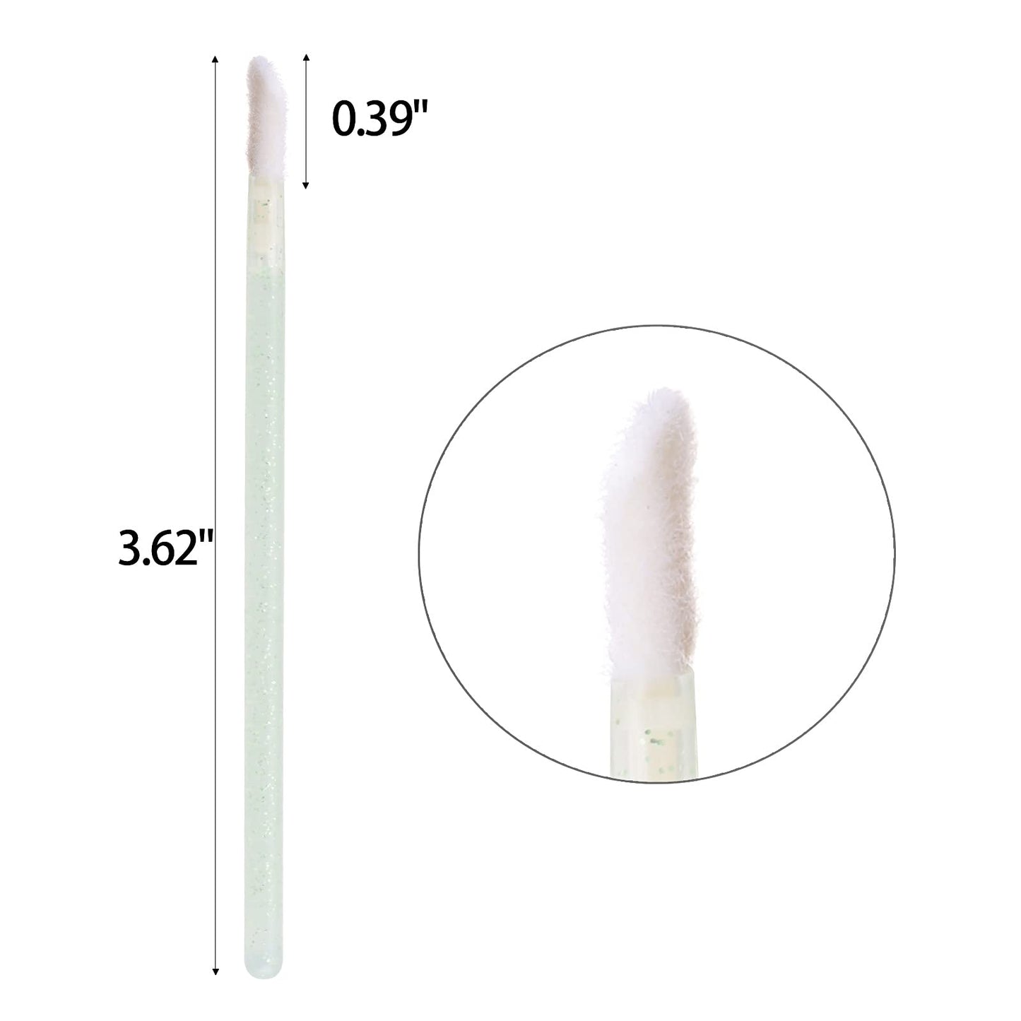 1000 Counts Lip Applicators Disposable Lip Brushes Crystal Lipstick Lip Gloss Wands 5 Colors*1000pcs