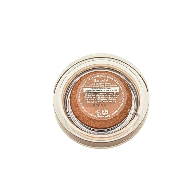 Merit Solo Shadow Cream Eyeshadow Sartorial Bronze, Buildable Crease-Free Pearlescent Color, Vegan & Cruelty-Free, 0.1 oz