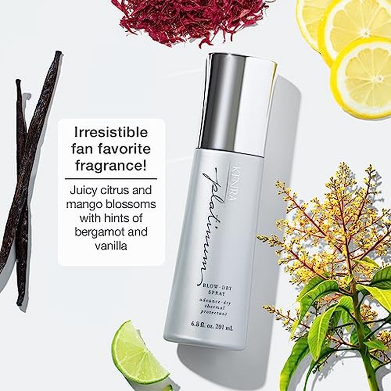Platinum Blow-Dry Spray | Time-Saving Heat Protectant | Detangles, Smooths, and Softens | Eliminates Frizz & Resists Humidity | Medium To Coarse Hair