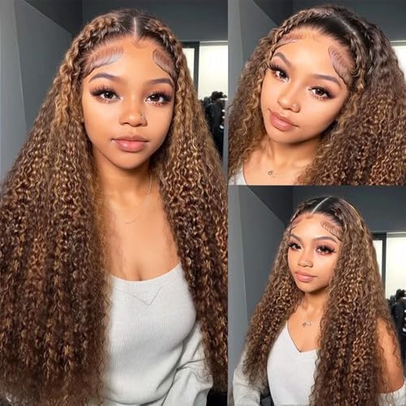 P427 Highlight Blonde Water Wave Human Hair Bundles Ombre 3 Bundles 26 26 26 Inch Unprocessed Brazilian Virgin Honey Blonde Water Wave Human Hair Extensions
