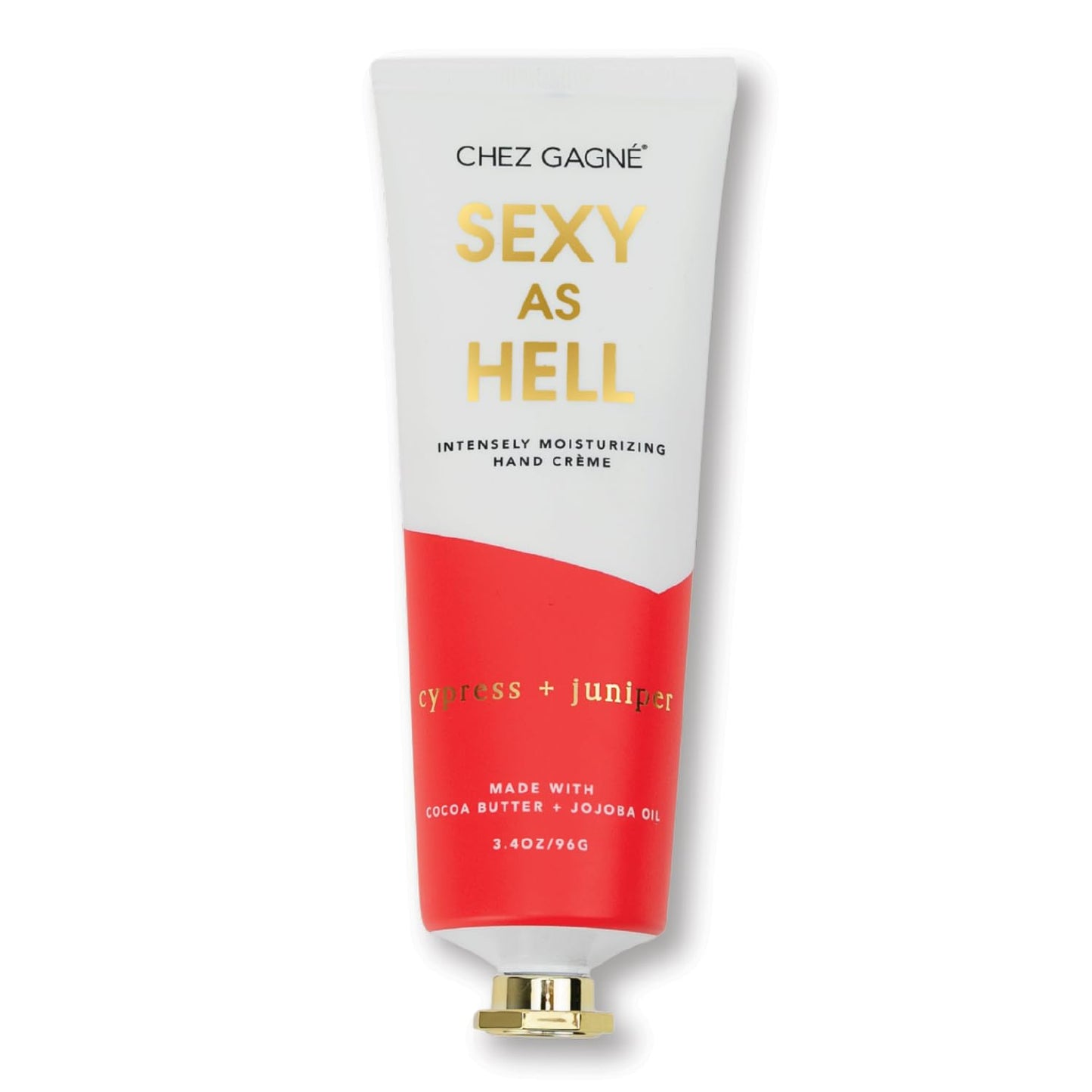 Chez Gagné Intensely Moisturizing Vegan Hand Cream, Jojoba Oil Cocoa Butter,Non-Greasy, Fast-Absorbing, USA - (Cypress + Juniper - Sexy as Hell) - Valentine's Day Gift
