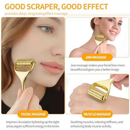 Running man Acupuncture Roller-Skin Care Face Massager, Face Acupressure Roller-Deep Tissue Massage Tool for Face, Massage Roller-Muscle Pain Relief and Musle Relaxation