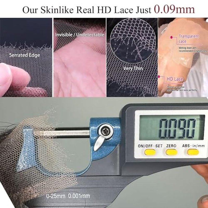 SKINLIKE Real HD Swiss Lace Closure Human Hair 5x5 Lace Closure with Clean Hairline Much More Density Full Cuticle Aligned Brazilian Human Hair Body Wave Style (22inch, HD BW 5x5 lace clsoure)