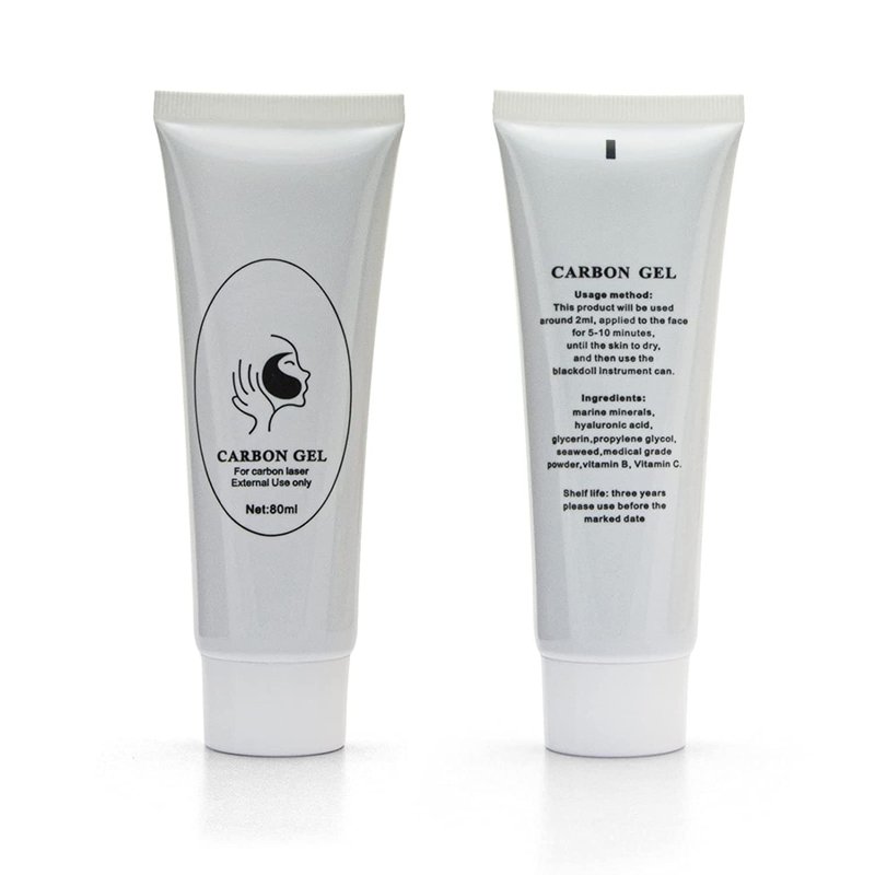 Elitzia Carbon Gel Peel Skin Care Rejuvenation Black Doll Facial Skin Deep Cleaning with Nano Activated Carbon for Laser Carbon Cream ETBDF80 80ml Pack of 2