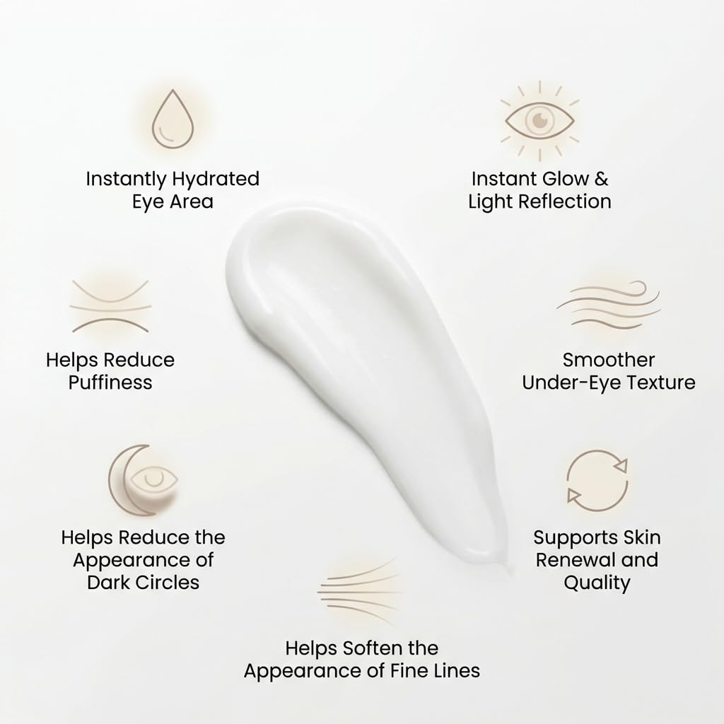 SEACRET Bio Skin Glow Eye Concentrate - Peptide Eye Cream for Dark Circles, Puffiness & Wrinkles - Barrier Repair, Fragrance-Free, Vegan, 0.5 Fl Oz / 15 ml