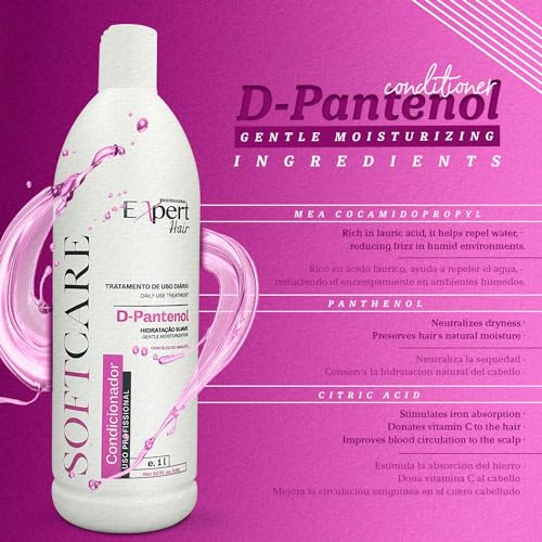 Expert Hair Soft Care Biotin Shampoo and Conditioner - Daily Routine Shampoo For Scalp Health, CLINICALLY TESTED Proven Results Products For Women & Men, Natural Routine, Color Safe 2x 33.81 fl.oz